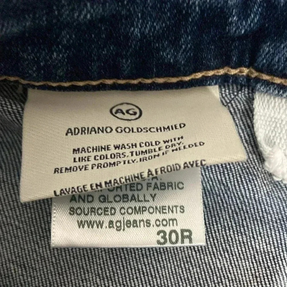 AG Anthropologie Adriano Goldschmeid vintage stevie button slim straight ankle - Picture 9 of 11